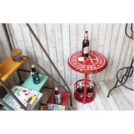 American LOFT Distressed Beer Bottle Cap Coffee Table Creative Bar Iron Coffee Table Side Table Coff