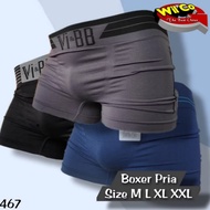 K467 (3 Pcs) Vi-Bb Adult Men's Boxer Briefs, Men's Boxer Briefs Size M - XXL