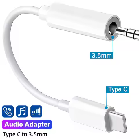 USB C To 3.5mm Aux Adapter Earphone Converter Audio Cables Type C To 3.5mm Headphone Adapters for Sa