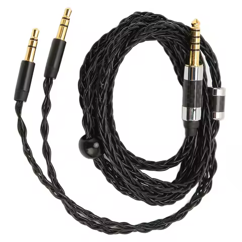 4.4mm Balanced Plug to Dual 3.5mm Plugs Headphone Cable Replacement for Sony MDR-Z7 Z1R for Teloon D