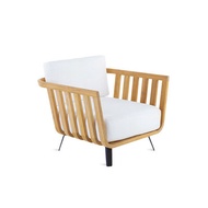 โซฟาไม้สักกลางแจ้ง BUNISE P41 - เก้าอี้พักผ่อนหวายสุดหรู สำหรับวิลล่า สวน โรงแรม และระเบียง