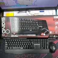 SIGNO Wireless Keyboard + Mouse Model KW-740+WM-104