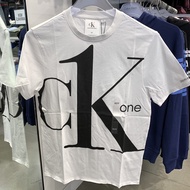 ORIGINAL Calvin Klein CK Cotton Big Logo CK One Print T Shirt Men Slim Fit Baju Lelaki Premium