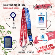 PANIN BANK Lanyard PANIN BANK ID card strap ID card holder nametag name tag card holder lanyard