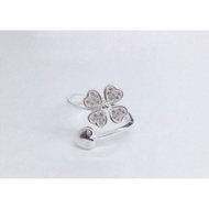 Lucky 4-leaf clover ring