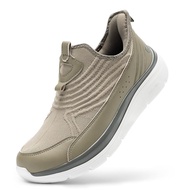 [FitVille] Men's Wide Slip-On Sneakers - 2E 4E Walking & Running Shoes - Hands-Free Easy Wear Lightw