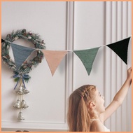 Triangle Bunting Flag Reusable Multicolor Flag Garland Triangle Pennant Flag Lightweight Party Decor