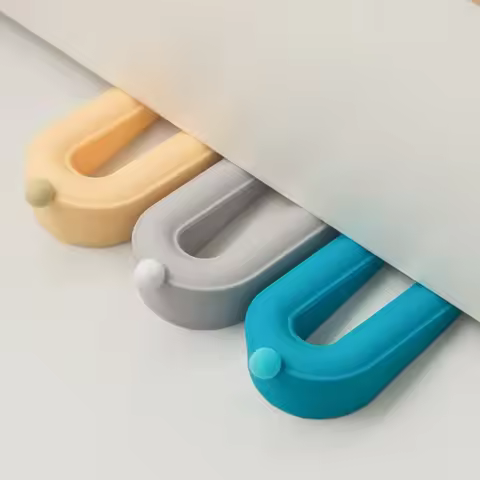 1Pc Top Safety Silicone Door Stopper Anti Collision Household Windproof Fixed Door Carmen Suction