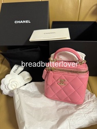 Chanel 22A 粉紅色小盒子 小廢包