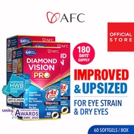 [3 Boxes] AFC Diamond Vision PRO 4X-Dry Tired Eyes Blurred Vision Blue Light Eye Fatigue- Free Form 