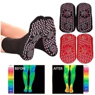Tourmaline Fir Acupuncture Heating Magnetic Health Therapy Socks