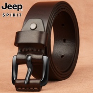 JEEP SPIRIT | เข็มขัดหนังแท้เกรดสูงพร้อมหัวเข็มขัดโลหะ