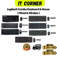 Logitech MK120/MK200/MK220/MK235/MK215/MK275/MK295/MK345 Keyboard and Mouse Combos