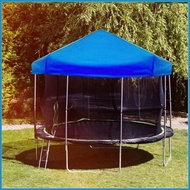 Trampoline Protective Cover Foldable Dust-Proof Sunshade Cover Space-Saving Blue Protection Cover User-Friendly otaksg otaksg