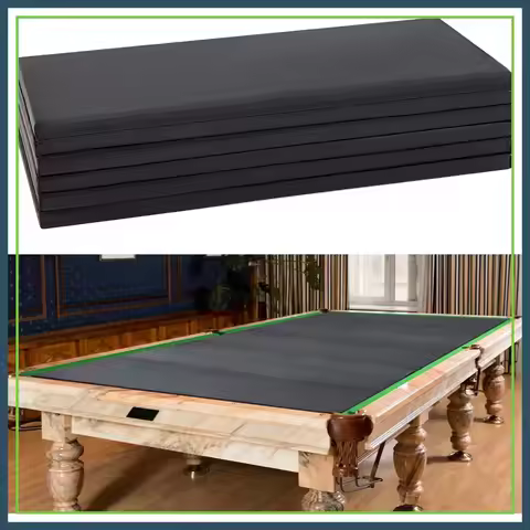 8ft/7ft Pool Table Insert for Dining/Game Conversion, Waterproof Foam Cover, Foldable, Black