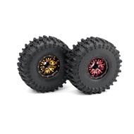 4pcs SCX24 1.0 Locking Tires For 1/18 1/24 RC Crawler Vehicles, Tires And Wheels Toy Remote Control 