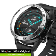 Ringke Bezel StylingสำหรับHuawei Watch GT 2 46 มม.Classic Bezel Ringกาวครอบป้องกันรอยขีดข่วนป้องกันสแตนเลสสำหรับHuawei Watch GT 2 อุปกรณ์เสริม