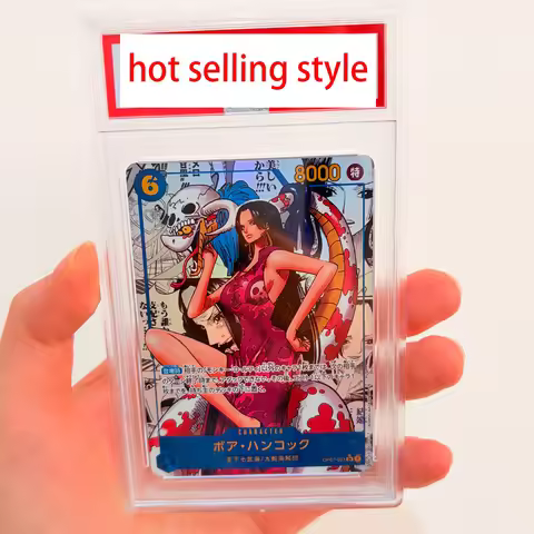 Diy Self Made One Piece Op07 Boa Hancock Comics Copy Rating Card Refraction Color Flash Opcg Hancock