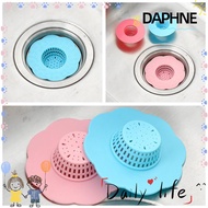 DAPHNE 2/6Pcs Basin Drain Filter Kitchen Anti Clog Floor Drain Mesh Trap