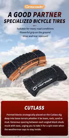 ONTRACK FOLDED TIRE MTB 26/27.5/29X2.10 CUTLASS 30TPI BROWN WALL SKIN