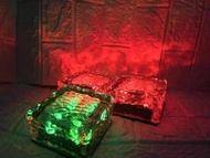 自動感光開關 太陽能充電  防水防風 水晶冰磚造型LED燈