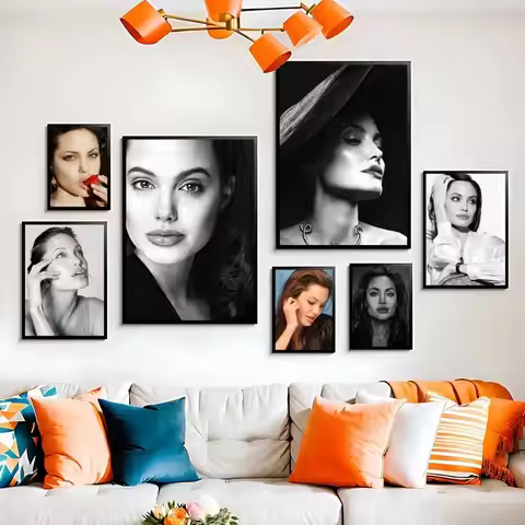 Angelina Jolie Poster HD Canvas Painting Print For Home Living Room Bedroom Decorative Pictures