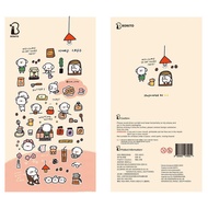 Korea Korea BONITO Cute Bichon Dog Family Cafe Creative Handbook Decorative Stickers Stickers