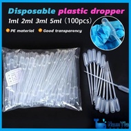 NamYia 100Pcs 1ml/2ml/3ml/5ml Disposable Plastic Dropper Transfer Pipette Dropper