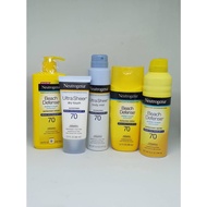 Neutrogena Beach Defense Sunscreen Sunblock Spf 70 Spray / Lotion