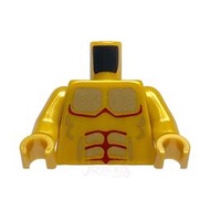 樂高王子 LEGO 7985 亞特蘭提斯 身體 黃金雕像 肌肉 珍珠金色 973pb0757c01 A093