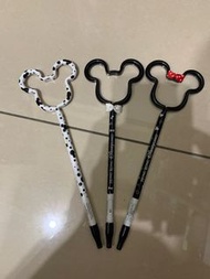迪士尼 造型筆 古物 收藏 紀念 香港 米奇 米妮 101忠狗 收藏用