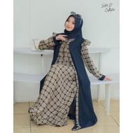 rompi gamis ceruty gamis outer gamis gamis rompi alfaro set remaja mur