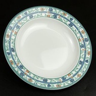 義大利品牌Tognana Porcelain  crafted in Italy 藍色花卉 陶瓷 餐盤 深盤