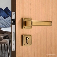 Good productSplit Door Lock Household Indoor Bedroom Room Split Lock Door Handle Door Lock Wooden Door Mute Handle LockH