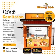 Paket Usaha Kebab / Booth Kontainer / gerobak / franchise / waralaba