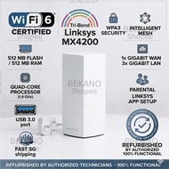 Starhub Linksys Velop WiFi 6 MESH Router MX4200 AX4200 Tri-Band WIFI Router [Refurbished] WIFI MESH 
