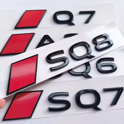 3D ABS Car Sticke Accessories NEW Letters Emblem for AUDI A3 A4 A5 A6 A7 A8 Q3 Q4 Q5 Q6 Q7 Q8 Series