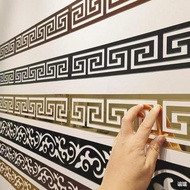 1pc/10pcs 20cm*5cm/7.87inch*1.96inch Modern Geometric Mirror Sticker Set For Chic Wall Decor Self-Ad