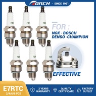 Integral Terminal Spark Plugs Torch E7RTC Replacement for Candles BPR7HS 6422 ARCTIC CAT BOMBARDIER 