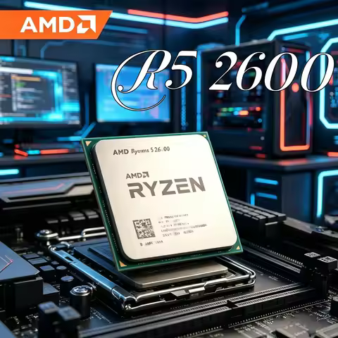 AMD Ryzen 5 2600 R5 2600 Zen Plus 12nm Process 3.4GHz AM4 CPU Processor Multi-task Office & HD Gamin