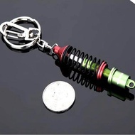 2019 fashion Adjustable Alloy Car Interior Suspension Keychain Coilover Spring Car Tuning Part Shock Absorber Keyring Gift
