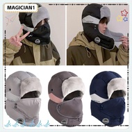 MAGICIAN Bomber Cap, Russian Warm Earflap Hats, Winter Thickening Windproof Casual Ear Protectors Ha