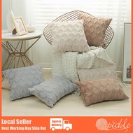 Qpickle ONE Sided Cushion cover Rhombus Shape 3D Plush Solid Colour Velvet 30x50/40x40/45x45/50x50cm