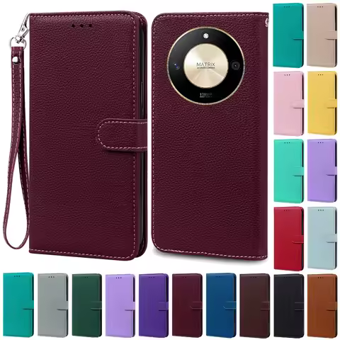 For Honor Magic 6 Lite Case Magic 6 Pro Leather Wallet Flip Phone Case For Honor Magic6 Lite 5G Magi