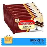 REBISCO CHOCO CRACKER SANDWICH 32G / PACK OF 10