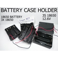 18650 lithium ion li-ion Battery case holder spring with wire 3 cell slot Series 3S 11.1V 12.6V 1S 2S 3S 3.7V DIY
