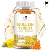 Mullein Gummies 200 มก. พร้อม Elderberry Bromelain & วิตามิน D3 สำหรับสุขภาพทางเดินหายใจ ทำความสะอาด