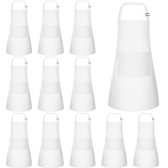 BOUBONI 12 Pack Kids Apron bulk with 2 Pockets Adjustable Chef Art Apron Kids Painting Aprons for Co