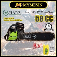 MY Harz 18" / 20" Chainsaw 2 Stroke Mesin Pemotong Pokok Gergaji Pokok 2200W Free Gift