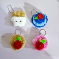 GANTUNGAN Wire Feather Keychain for Cakes and Biscuits | Cake Keychain | Fuzzy Wire Keychain | Weddi